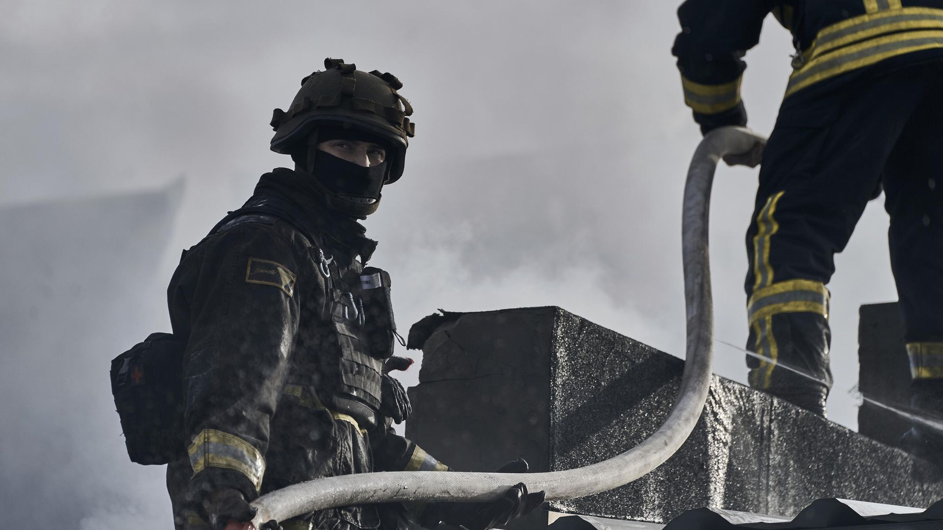 В Волынской области Украины вспыхнул крупный пожар